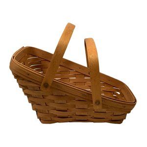 Longaberger Basket Double Handle Vintage 1991 Medium